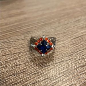 Sorrelli blue and orange ring